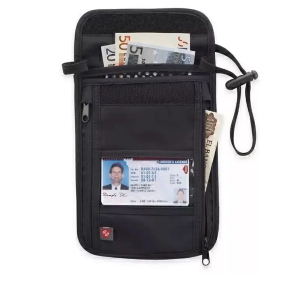 Latitude 40ºN® Anti-Theft Travel Neck Stash passport